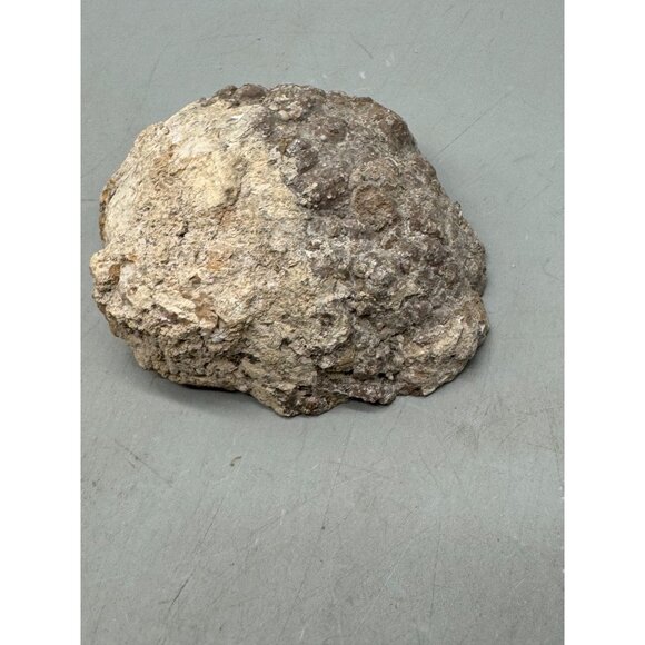 Natural Agate Geode Slice With Polished Center & Rough Edges 4x3x2" brown READ - Picture 10 of 11